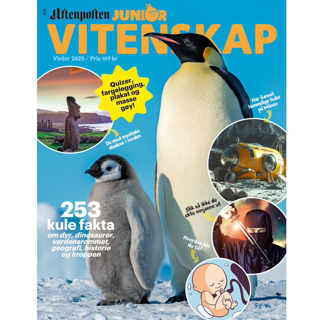 AFTENPOSTEN JUNIOR VITENSKAP NUMMER 1 - 2025