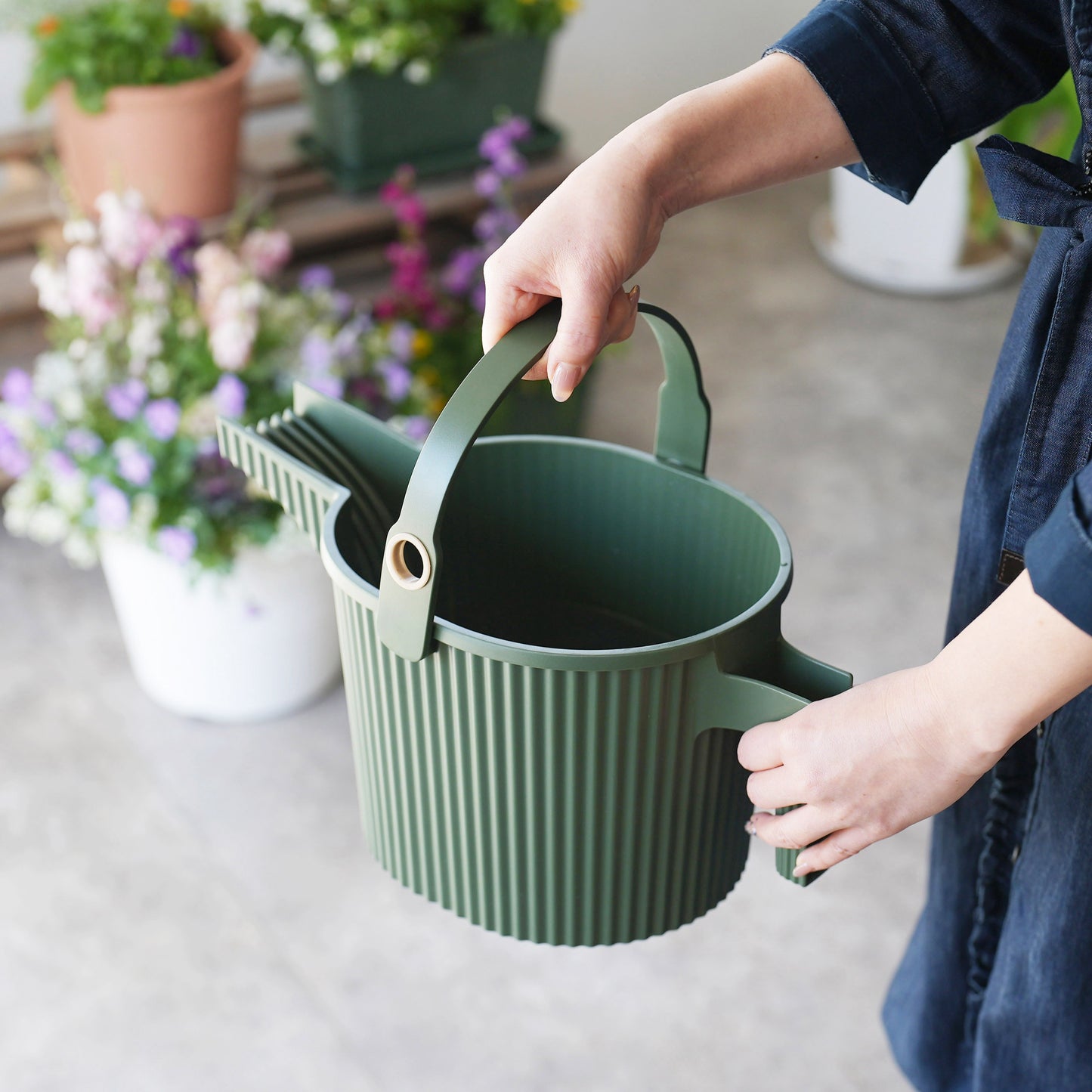 HACHIMAN GARDEN BEETLE VANNKANNE 1.5 LITER - GRØNN