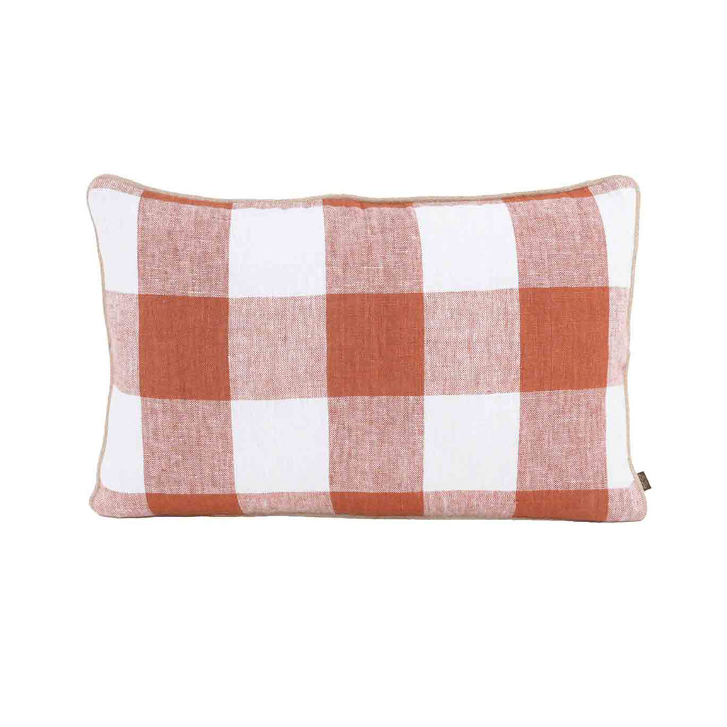 PALMA 100 % LIN PUTETREKK 40x60 CM- BRICK
