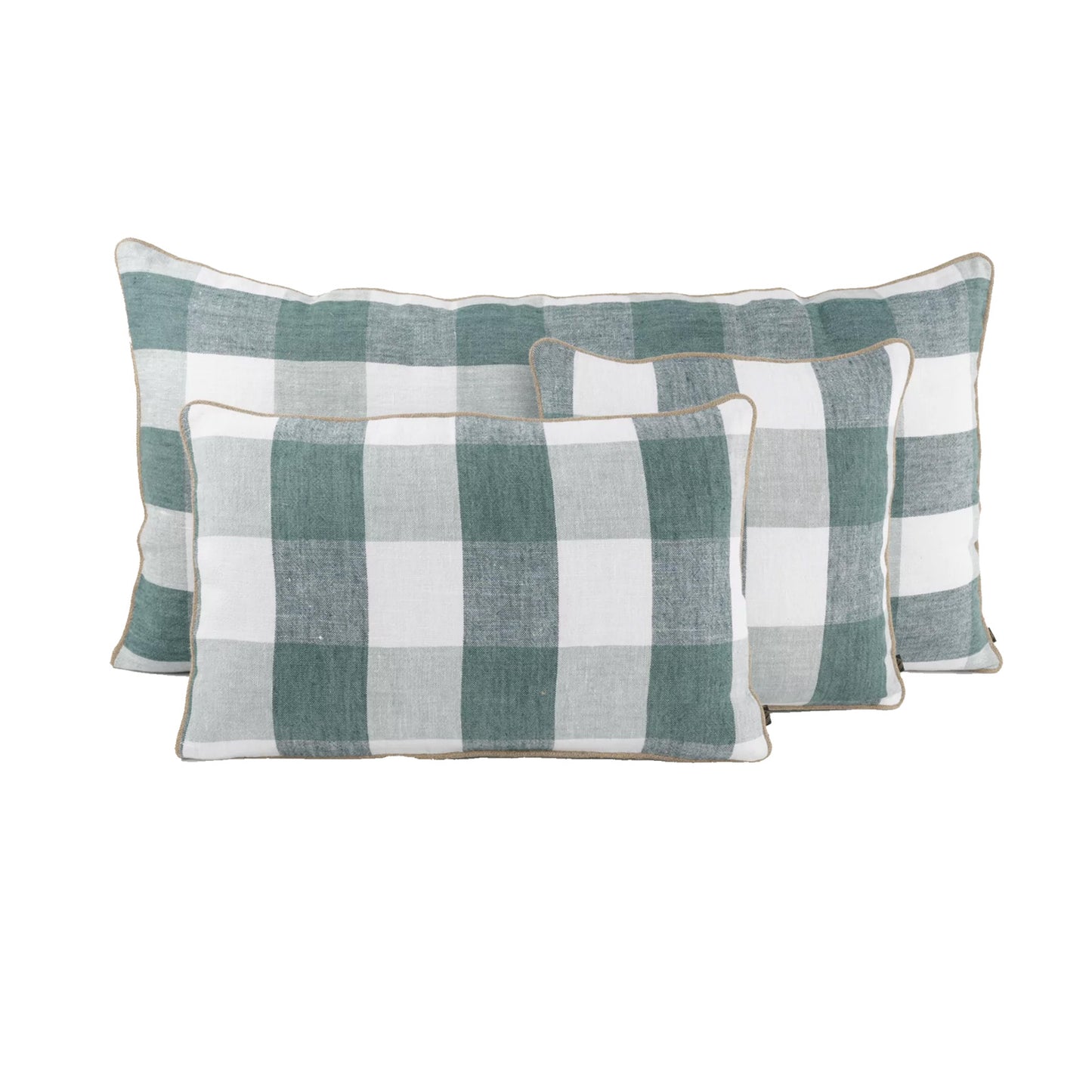 PALMA 100 % LIN PUTETREKK 40x60 CM- CELADON