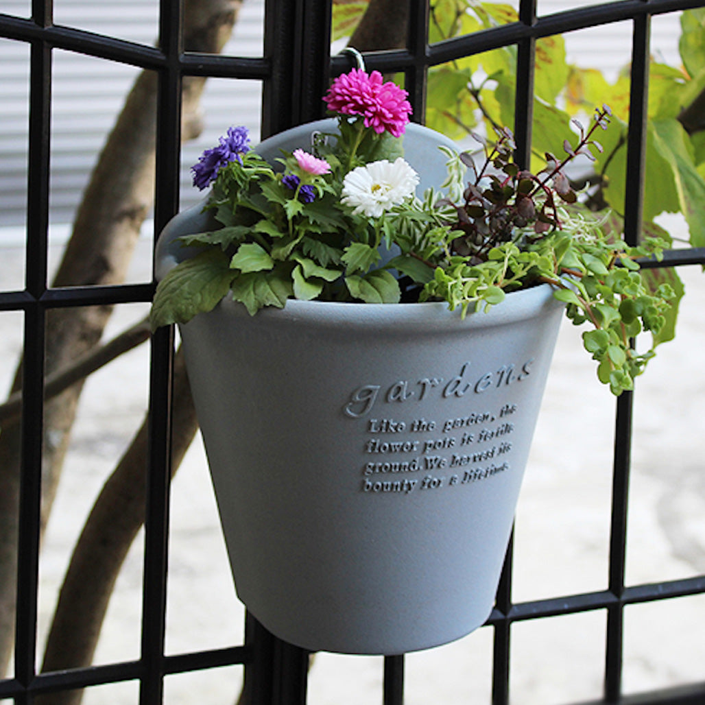 GARDEN - HENGEPOTTE 2.5 LITER - GRÅ