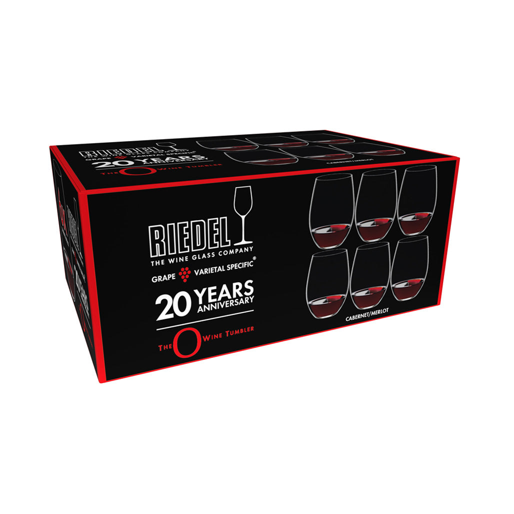 O WINE TUMBLER-SERIEN CABERNET/MERLOT - 6 STK.. - 20-ÅRSJUBILEUM