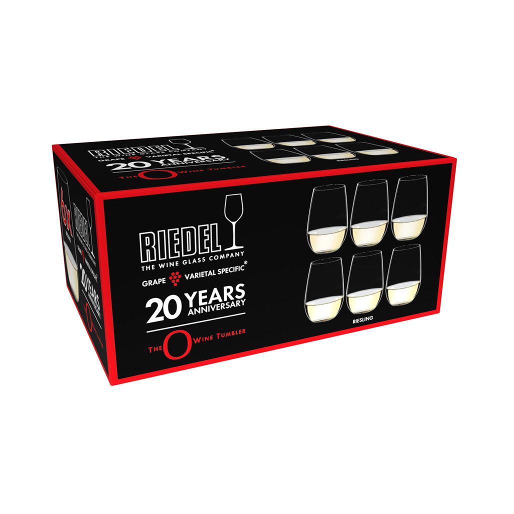 O WINE TUMBLER-SERIEN RIESLING/ZINFANDEL- 6 STK.. - 20-ÅRSJUBILEUM