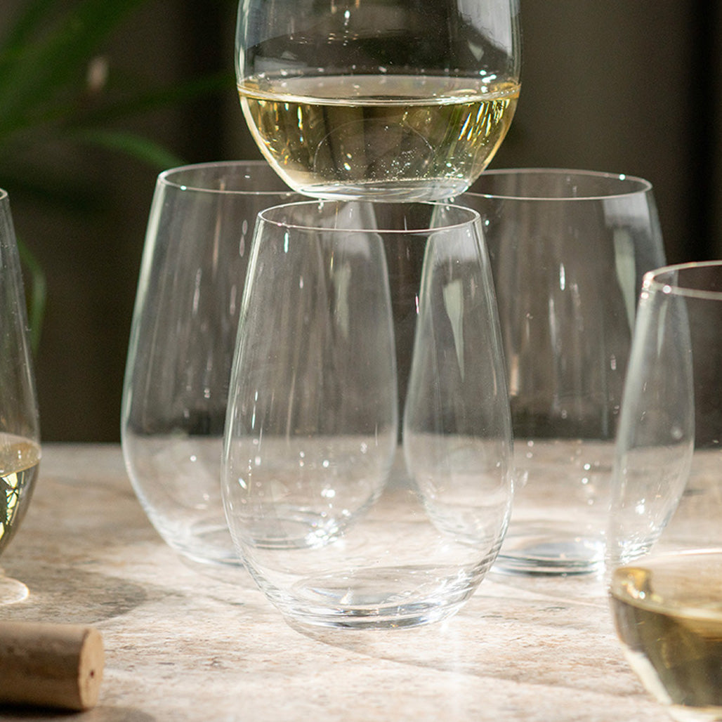O WINE TUMBLER-SERIEN RIESLING/ZINFANDEL- 6 STK.. - 20-ÅRSJUBILEUM