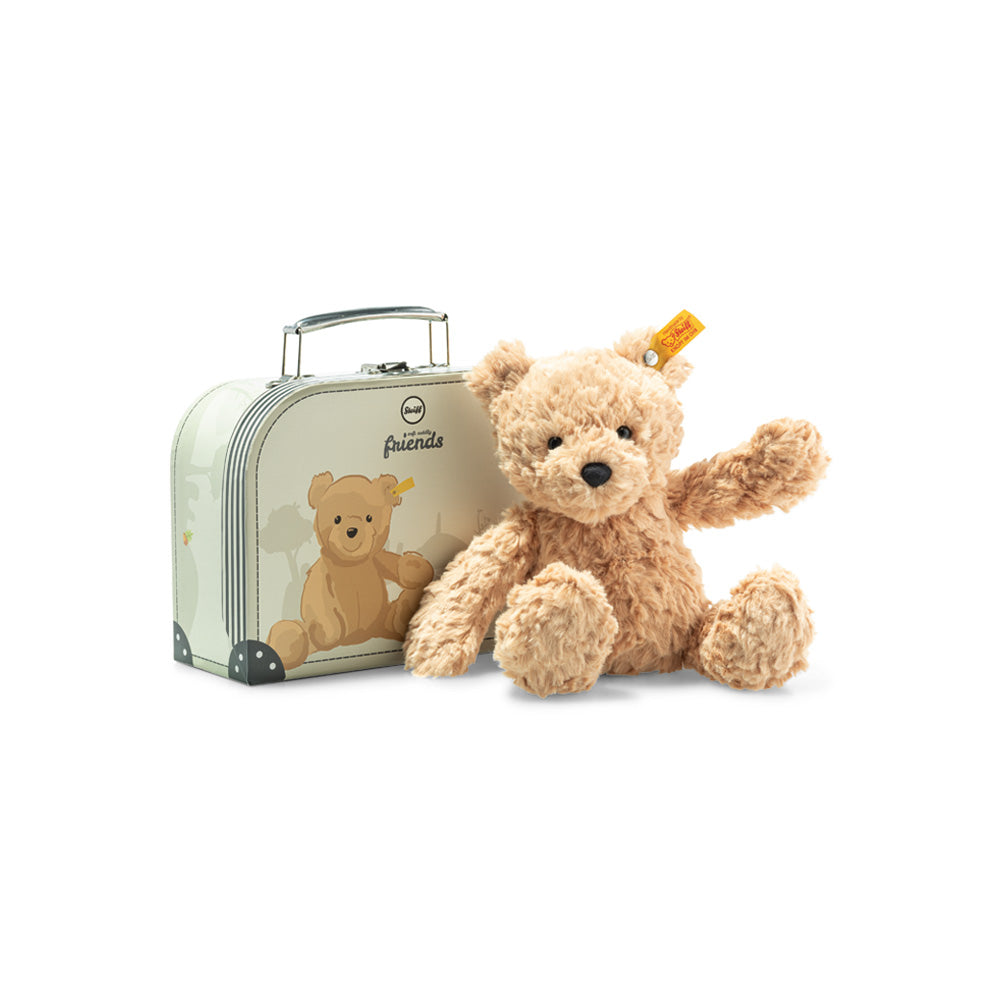 JIMMY TEDDY BEAR M/ KOFFERT- 25 CM