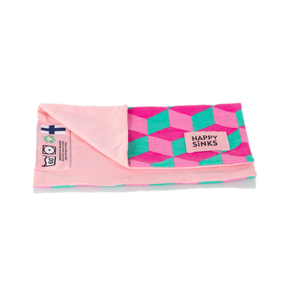 KJØKKENKLUTER - 3 STK "SQUARE PINK"
