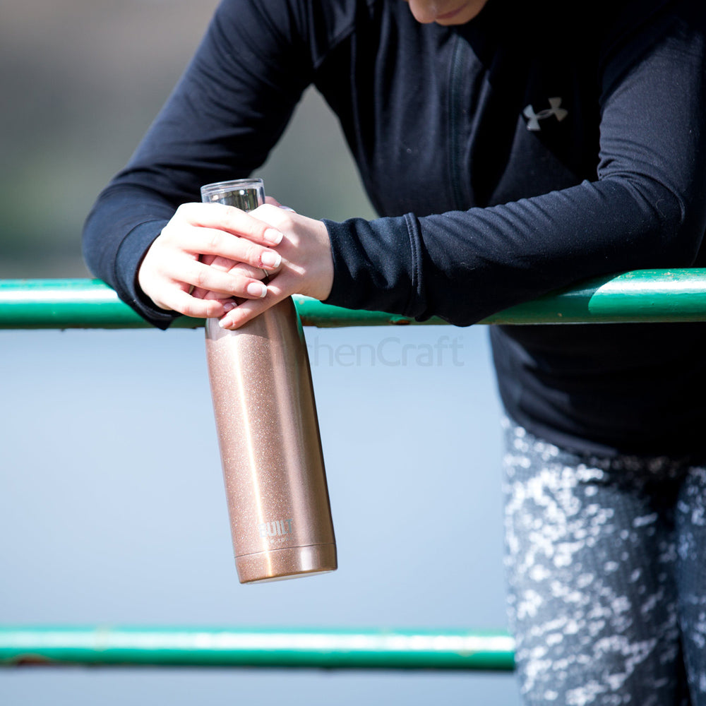 DRIKKEFLASKE 740ml ROSE GOLD