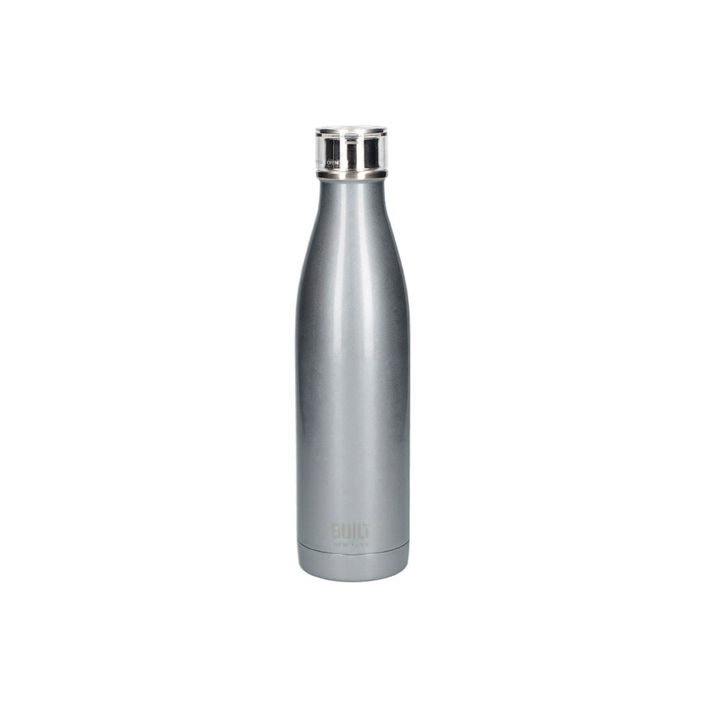 DRIKKEFLASKE 740ml SILVER