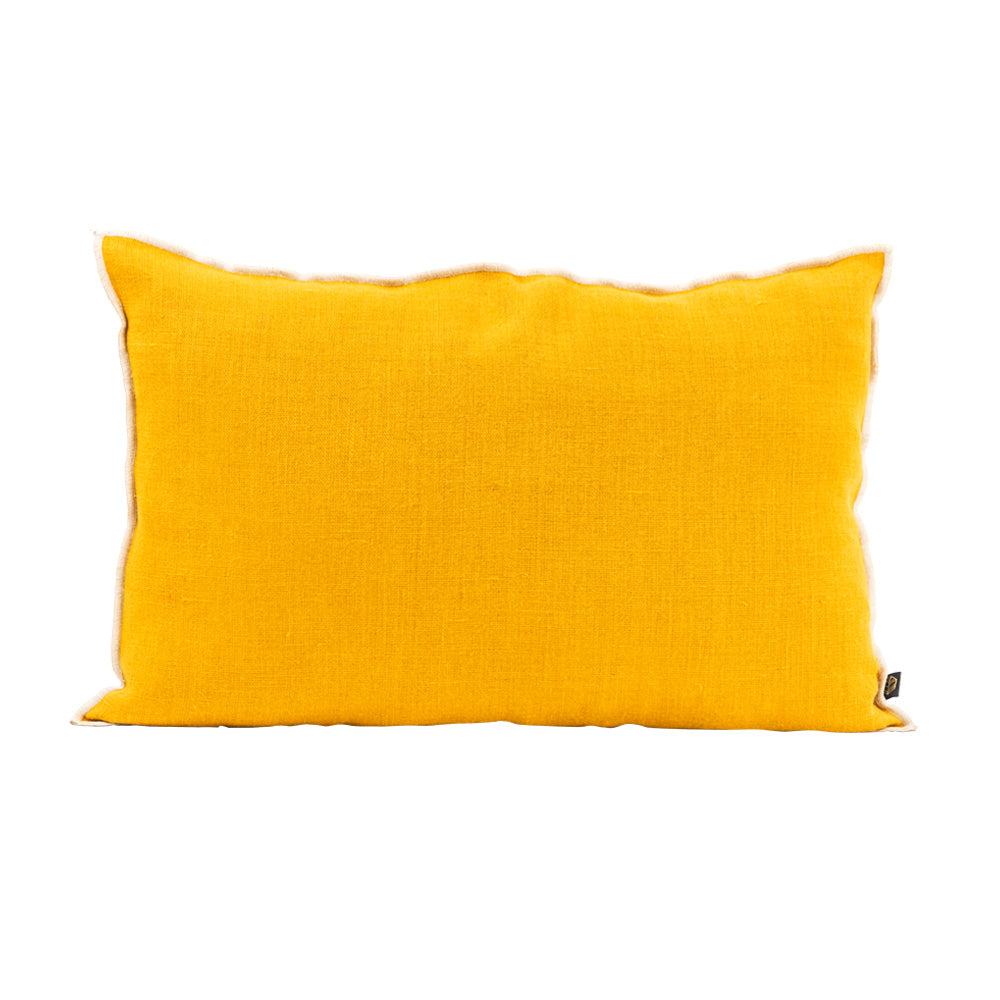 CHENNAI 100 % LIN PUTETREKK 40x60 CM- CHAMOIS/SAFRAN