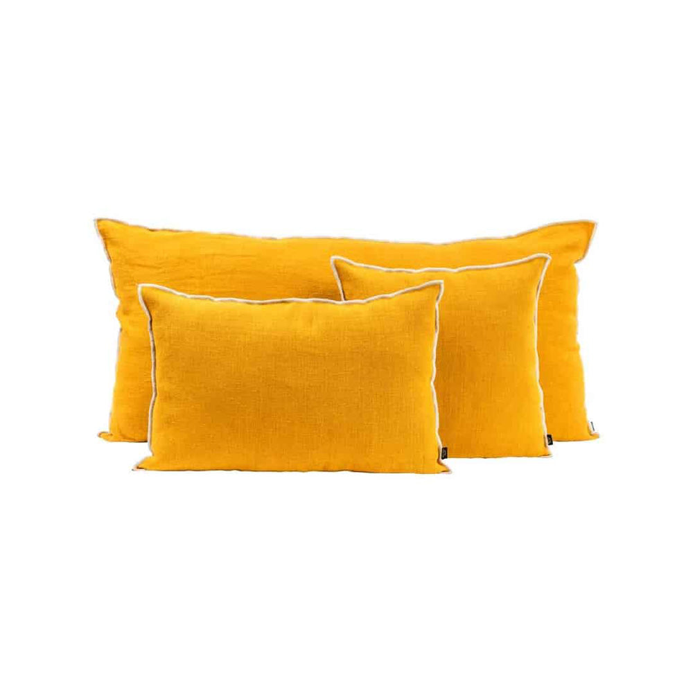 CHENNAI 100 % LIN PUTETREKK 40x60 CM- CHAMOIS/SAFRAN
