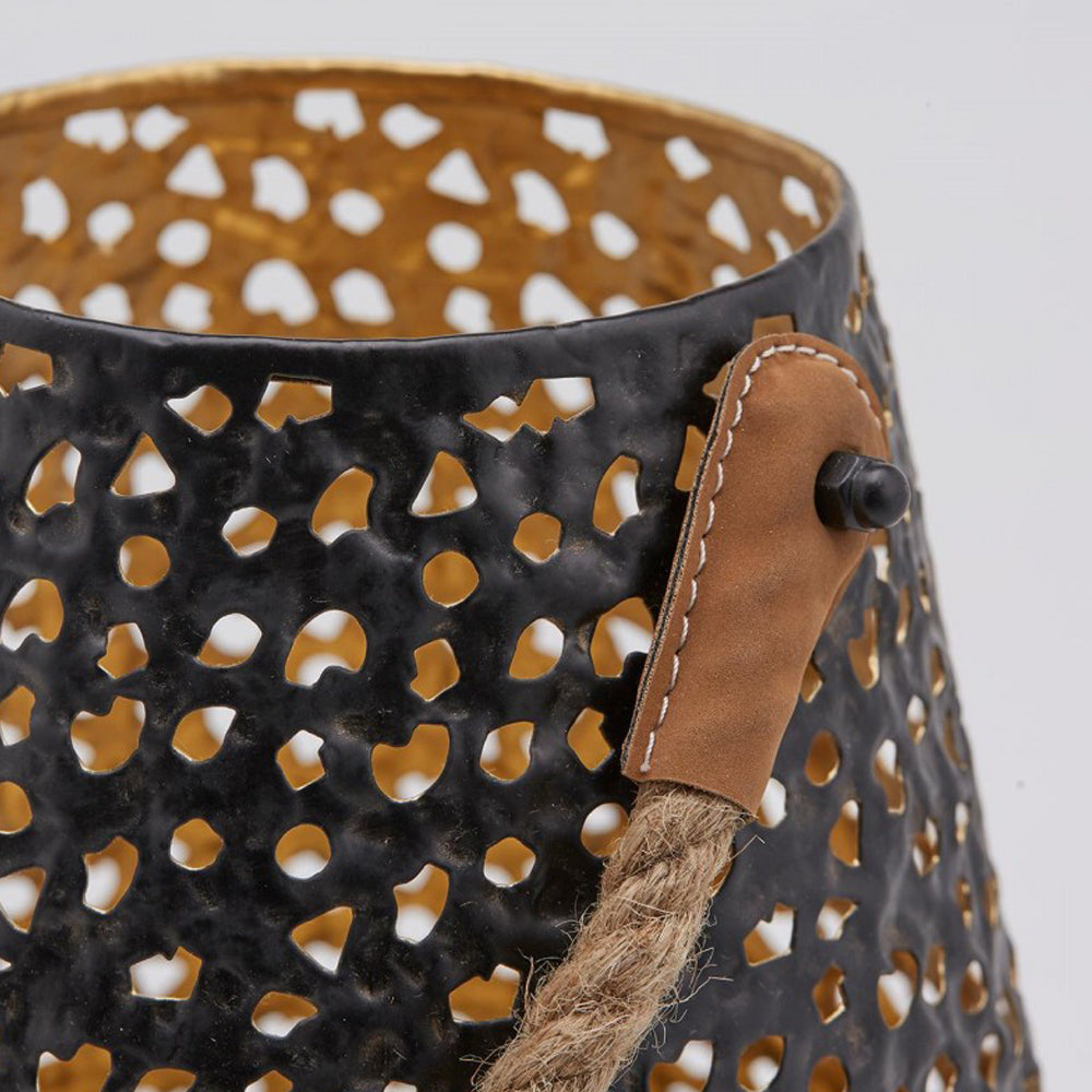 LYKT - LANTERNA TRAPEZ - 24 CM - BLACK