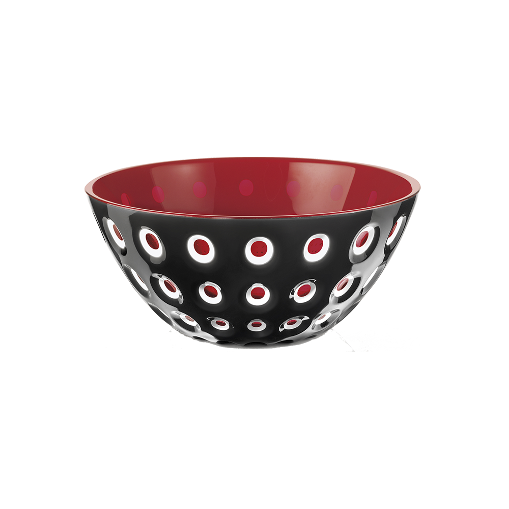 LE MURRINE SKÅL 25 CM SORT/RØD