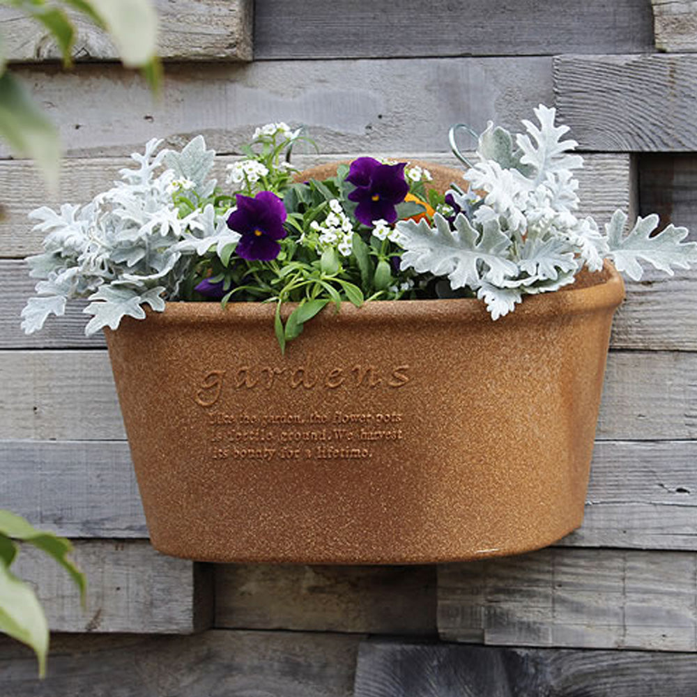 GARDEN - DOBBEL HENGEPOTTE 4 LITER - NATUR