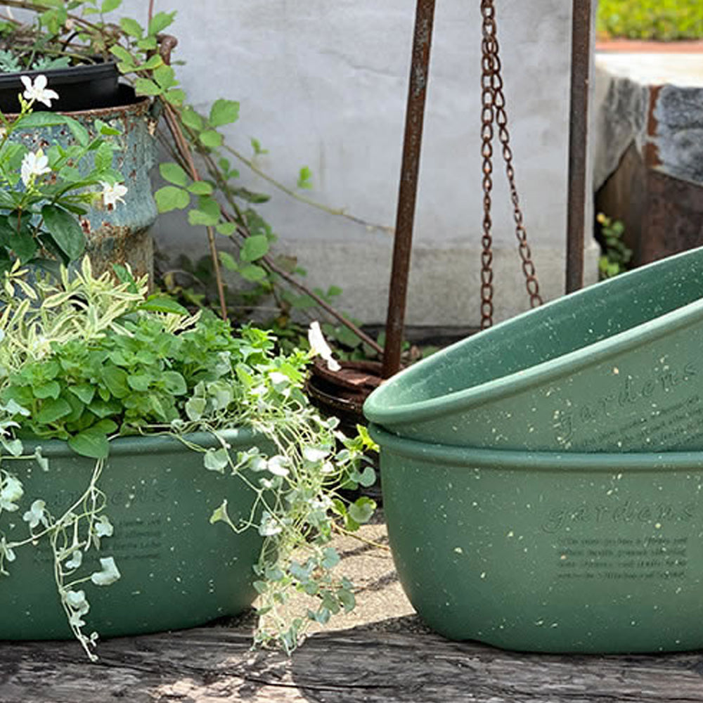 GARDEN - OVAL POTTE 10 LITER - GRØNN