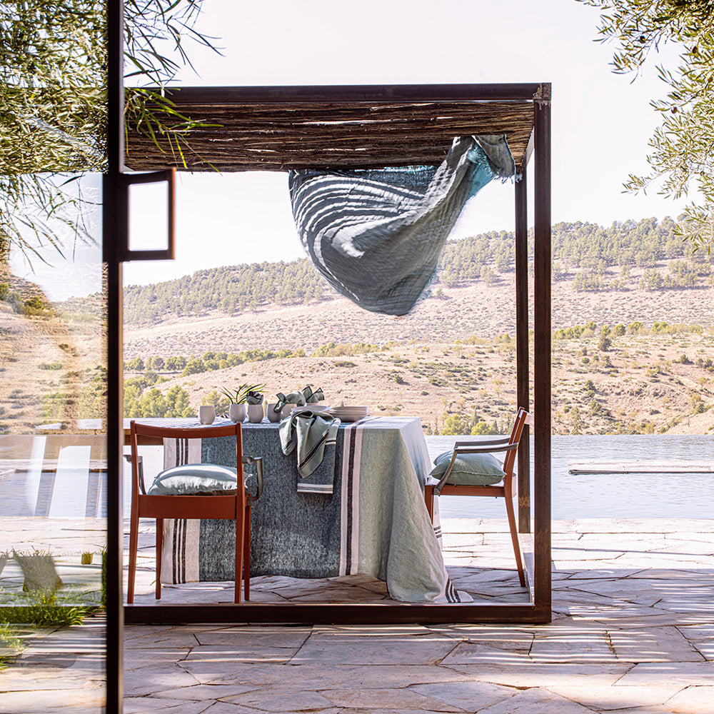 TREVISE NAPPE DUK 170x170 - BLEU STONE