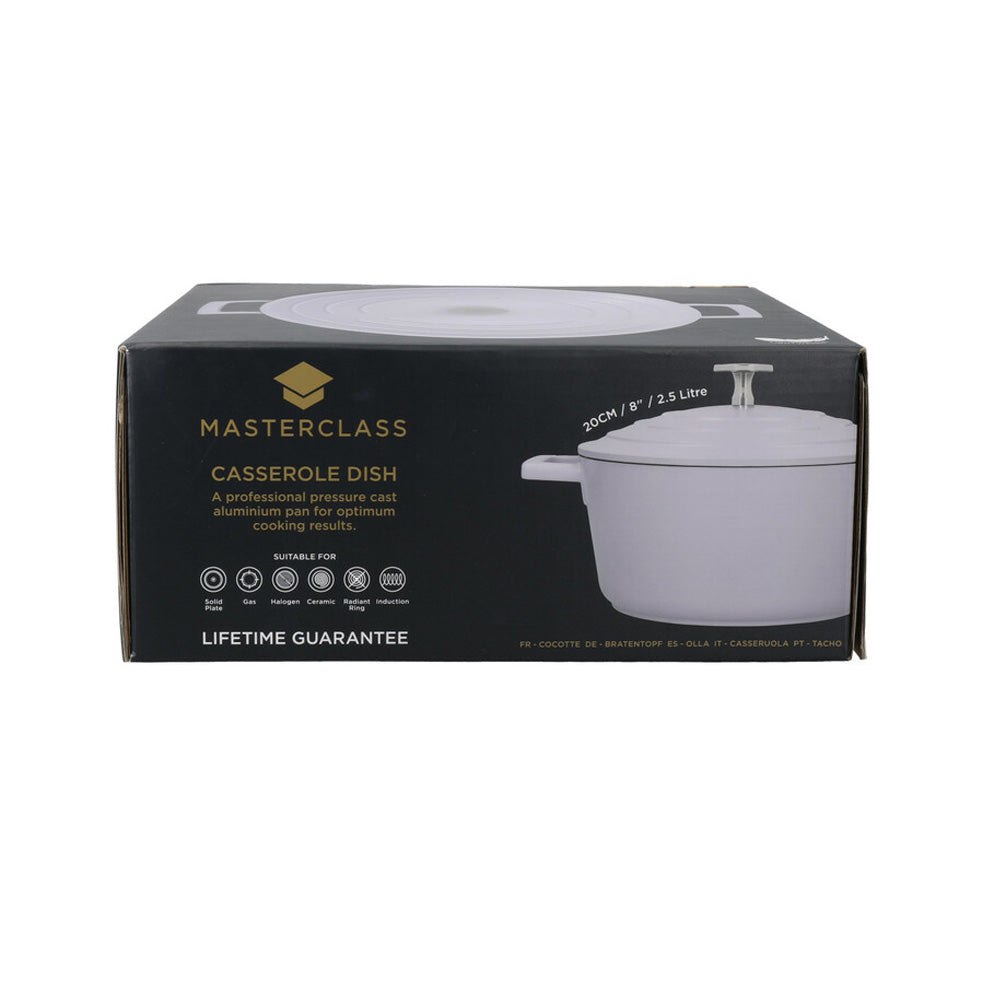 MASTERCLASS STØPT ALUMINIUM GRYTE 20 CM / 2.5 L. - LAVENDEL