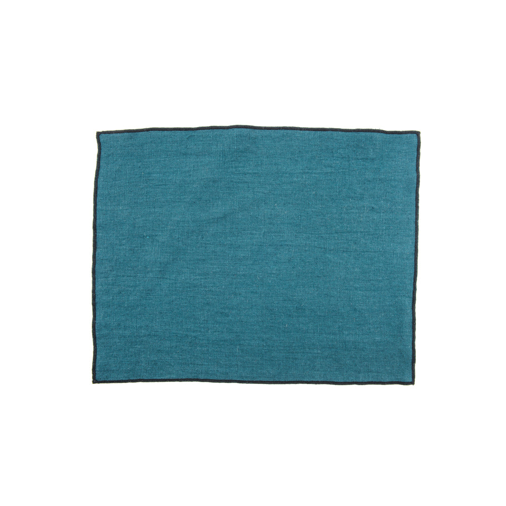 LURI SPISEBRIKKER 100% LIN - 6 STK. - BLEU DE PRUSSE