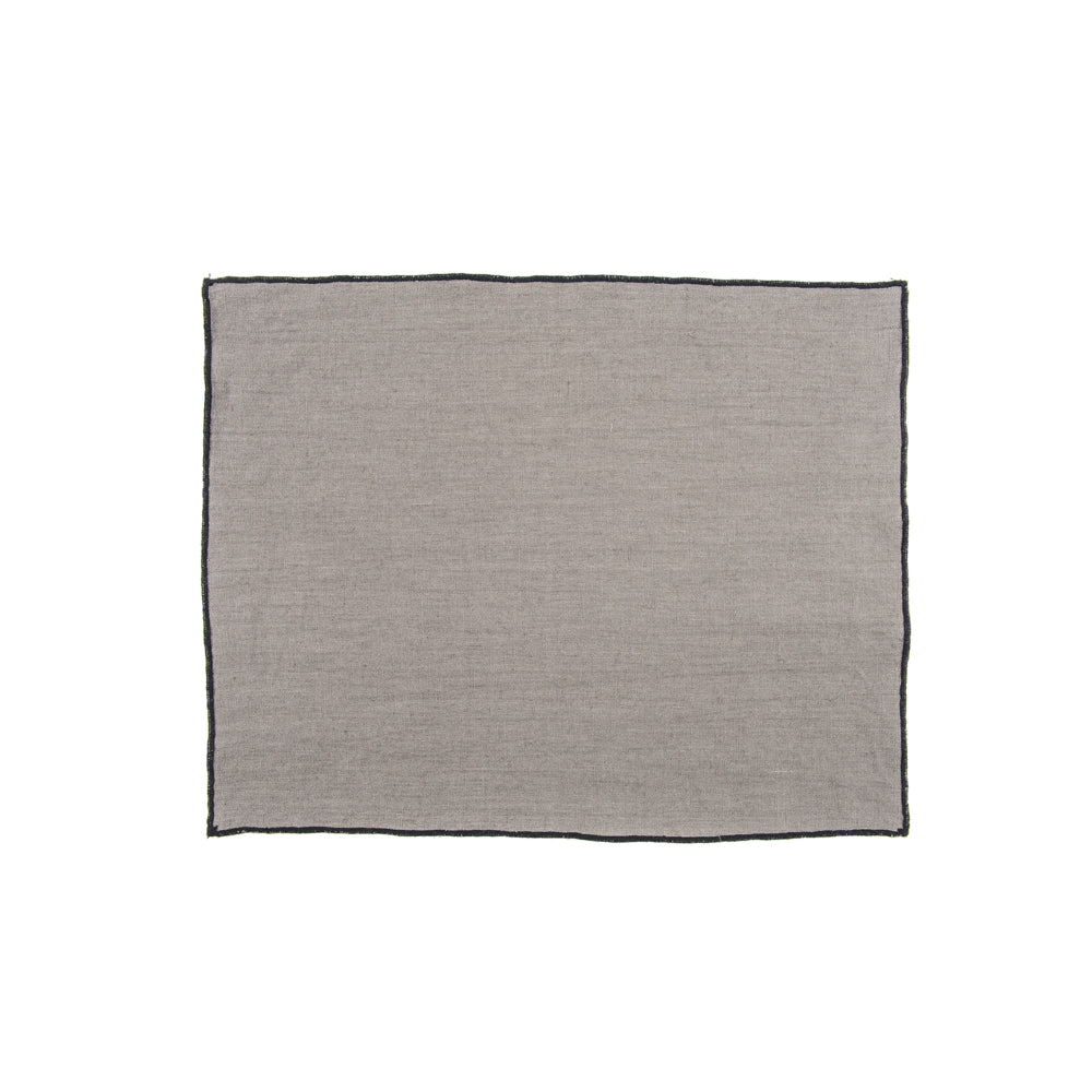 LURI SPISEBRIKKER 100% LIN - 6 STK. - GRANIT