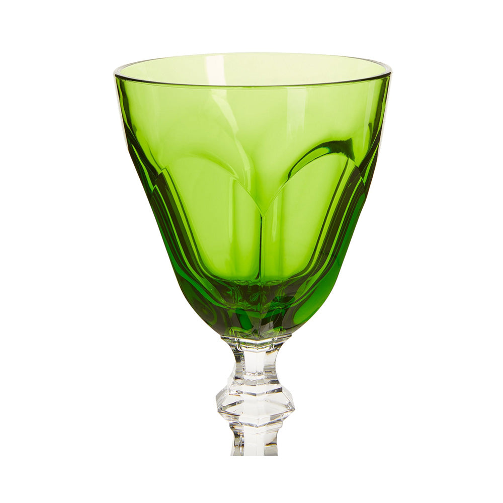 6 STK AKRYL DOLCE VITA VINGLASS- GRØNN