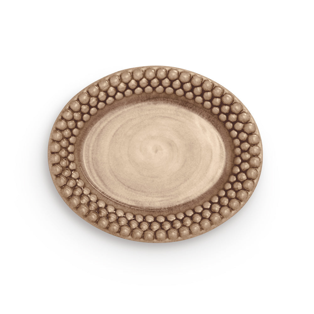 BUBBLES OVAL TALLERKEN 20 CM - KANEL