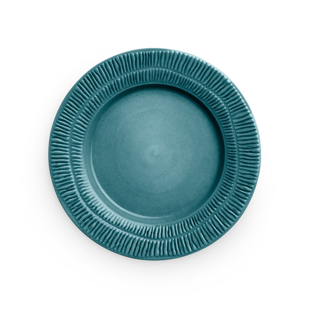 STRIPES RUND TALLERKEN 28 CM - OCEAN
