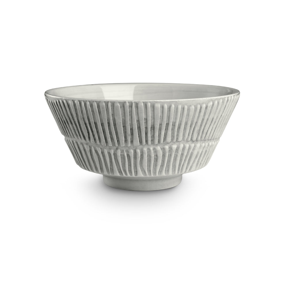 STRIPES BOWL 15 CM / 60 CL- GRÅ