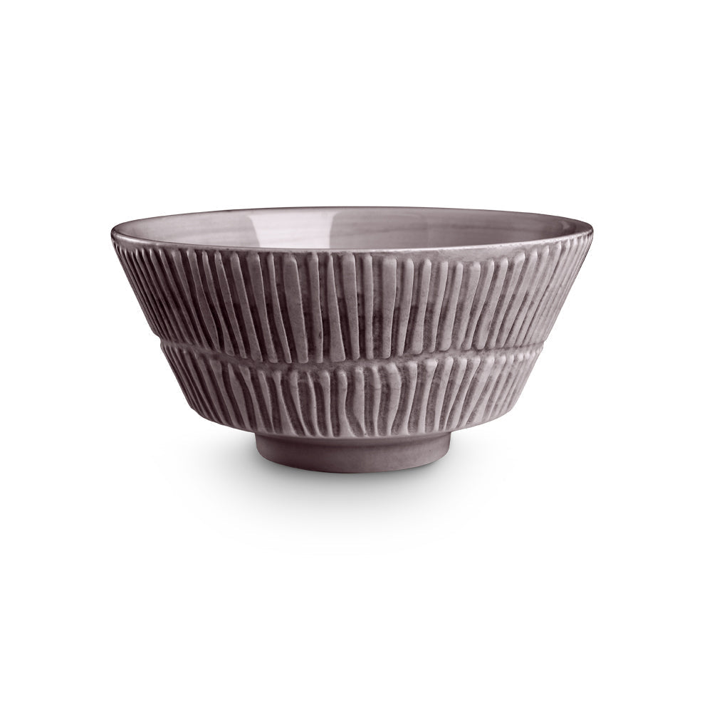 STRIPES BOWL 15 CM / 60 CL- PLOMME