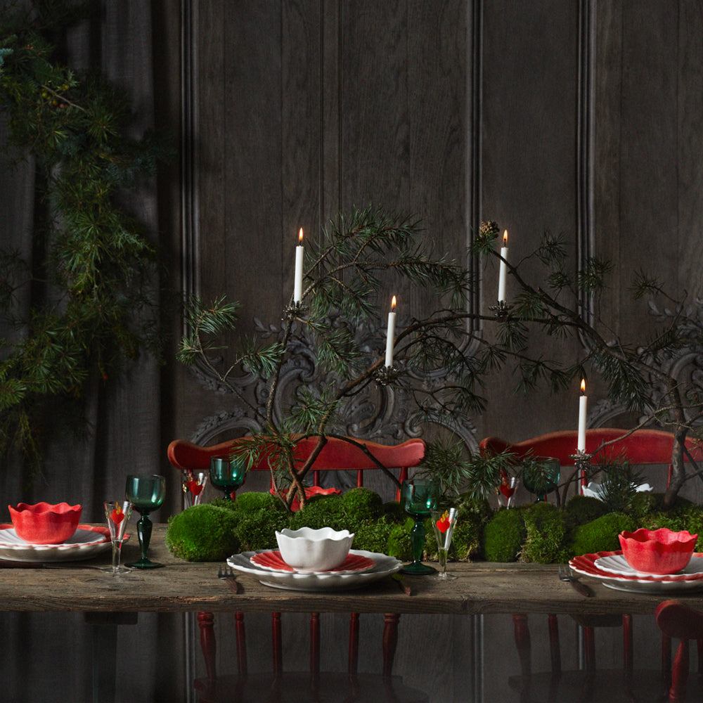 OYSTER TALLERKEN 28 CM - RØD