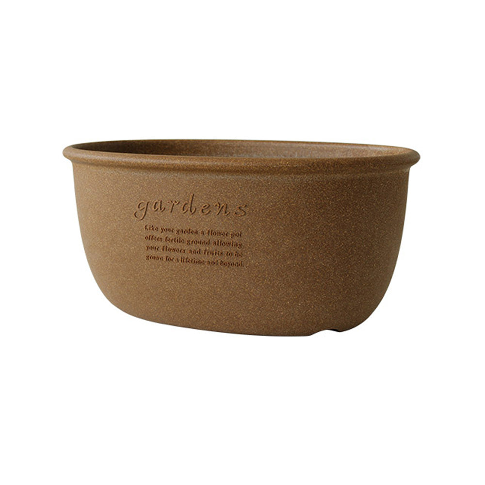 OVAL POTTE + UNDERSKÅL 10L - NATUR