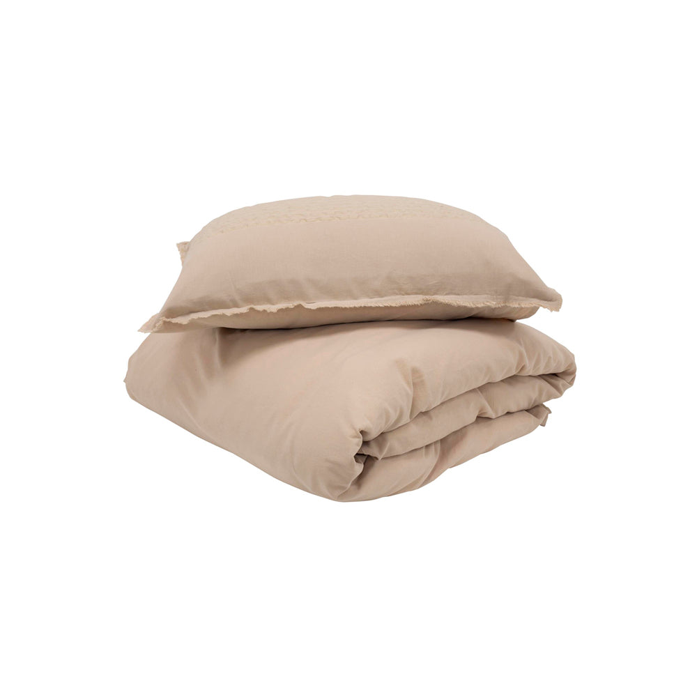 TULUM AZUL SENGESETT 140x200/50x70 BEIGE