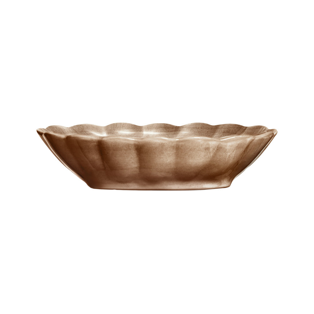 OYSTER SKÅL 23x18 CM - CINNEMON