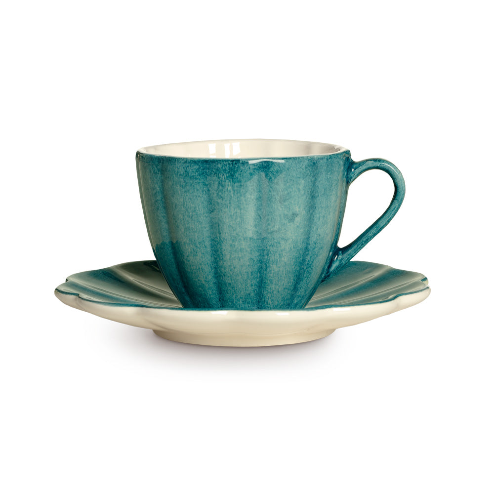 OYSTER KOPP M/TALLERKEN 25 CL - OCEAN