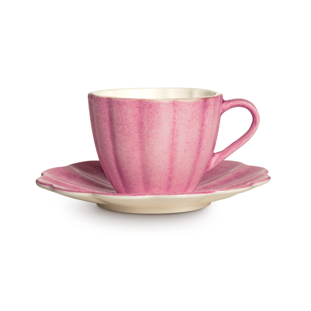 OYSTER KOPP M/TALLERKEN 25 CL - ROSA