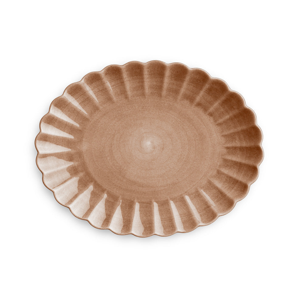 OYSTER FAT 35*30 CM - CINNAMON