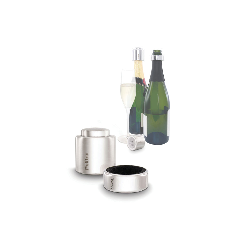CHAMPAGNE STOPPER & DROPPRING - STÅL
