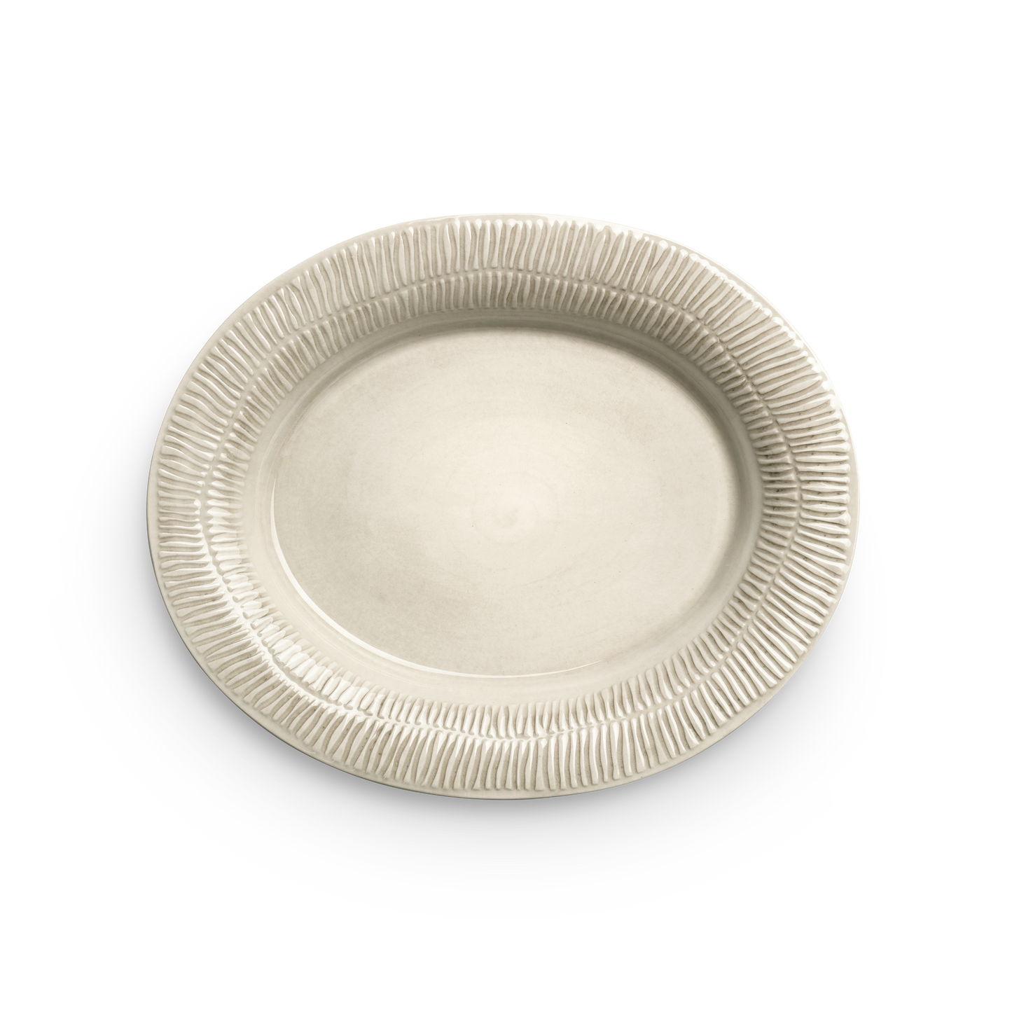 MATEUS STRIPES OVALT FAT 35 CM - SAND