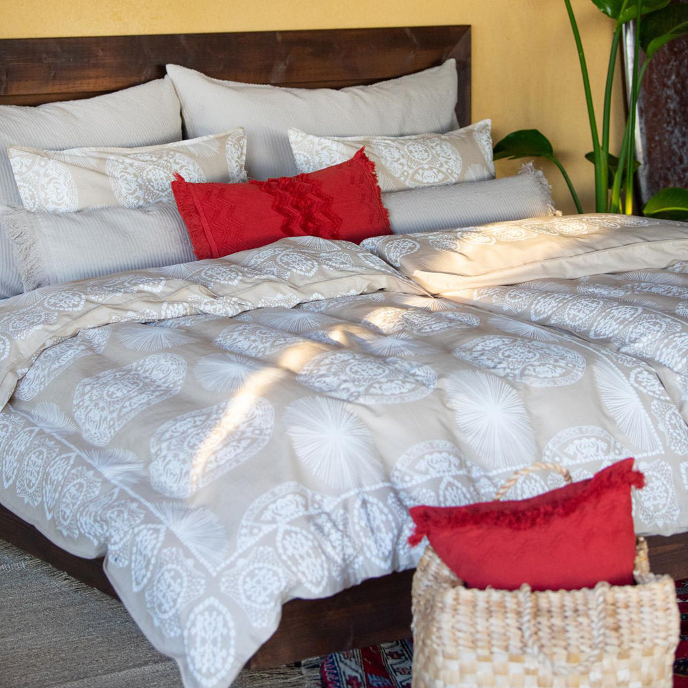 TULUM MAYA SENGESETT 140x200/50x70 BEIGE