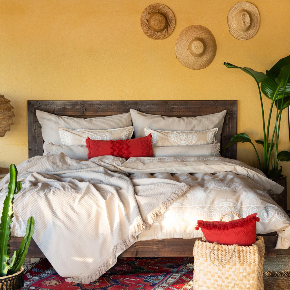 TULUM MAYA SENGESETT 140x200/50x70 BEIGE