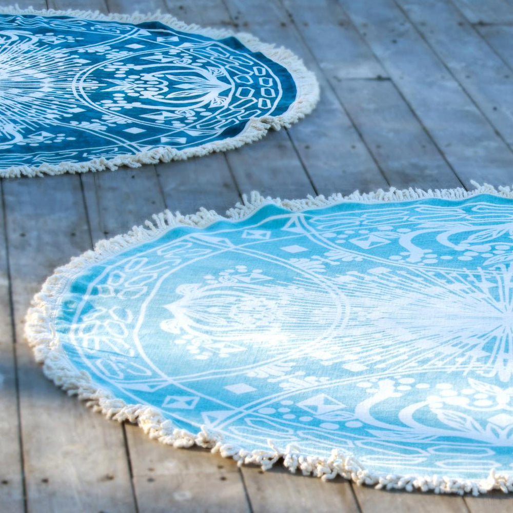 MAYA STRANDHÅNDKLE Ø150 DEEP BLUE