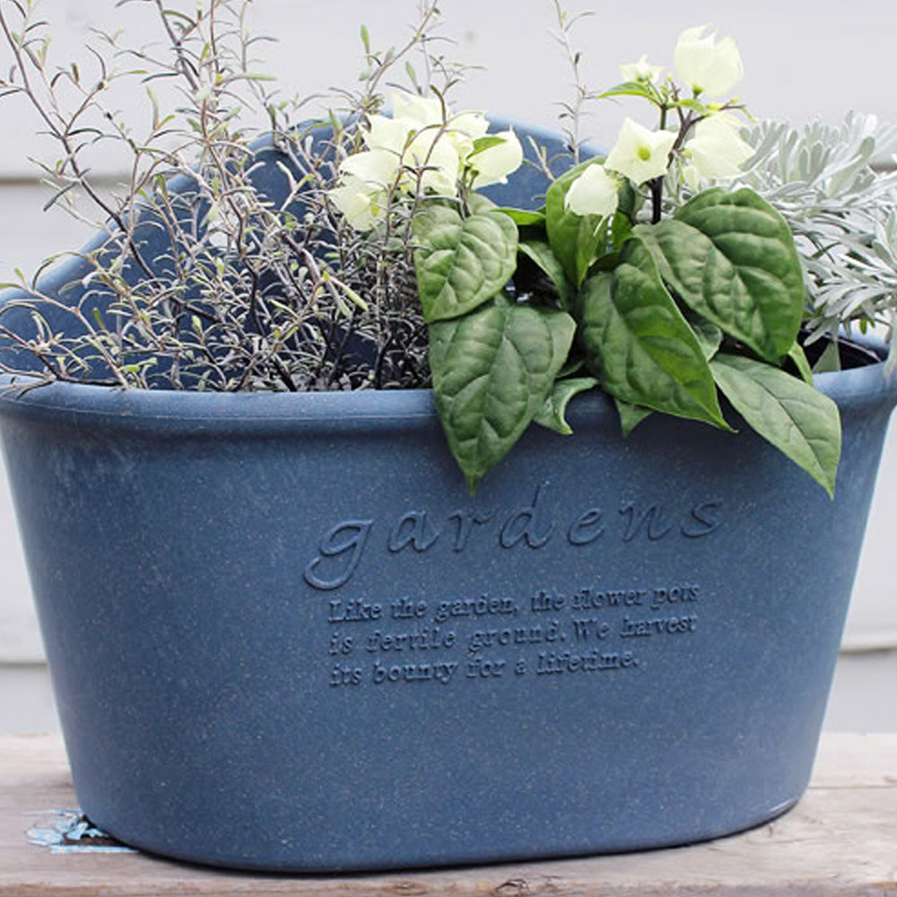 GARDEN - DOBBEL HENGEPOTTE 4 LITER - BLÅ