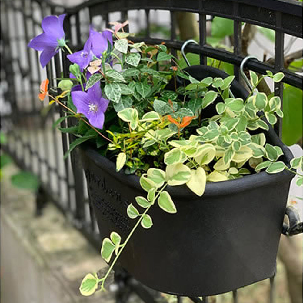 GARDEN - DOBBEL HENGEPOTTE 4 LITER - SVART