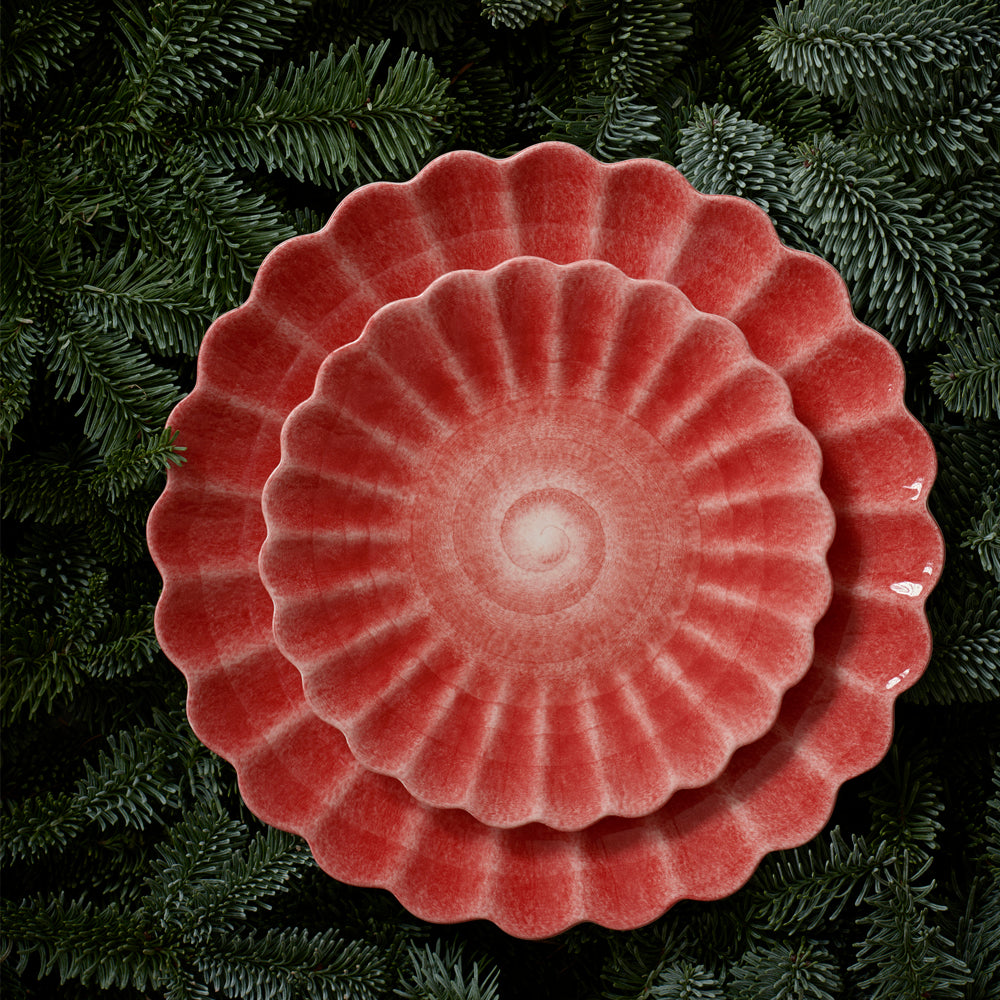 OYSTER TALLERKEN 20 CM - RØD