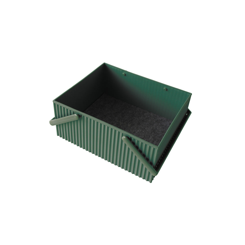 OMNIOFFRE OPPBEVARINGSBOKS - DARK GREEN - 3 STR.