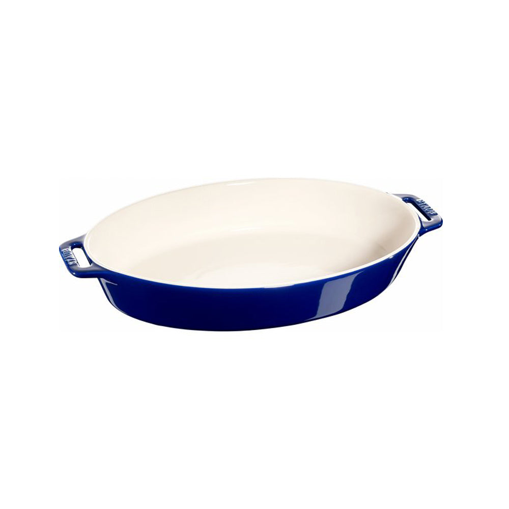 OVAL ILDFAST FORM 37 CM - BLÅ