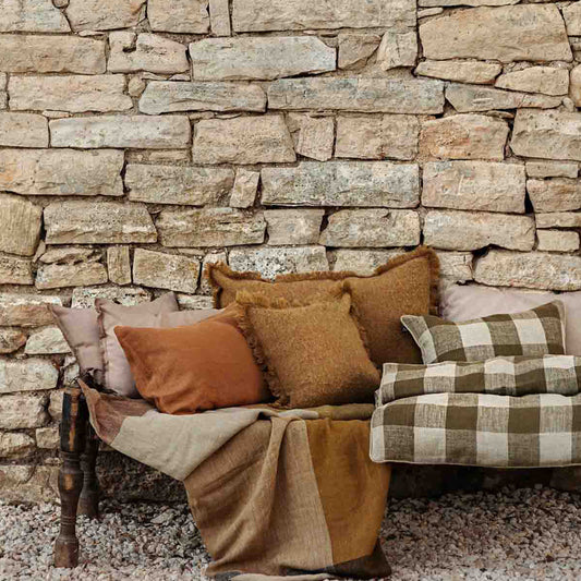 PALMA 100 % LIN PUTETREKK 40x60 CM - NATUREL