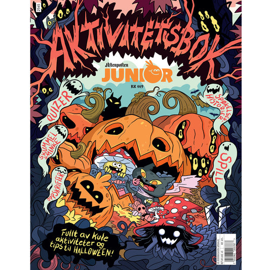 AFTENPOSTEN JUNIOR AKTIVITETSBOK 2025 - HALLOWEEN