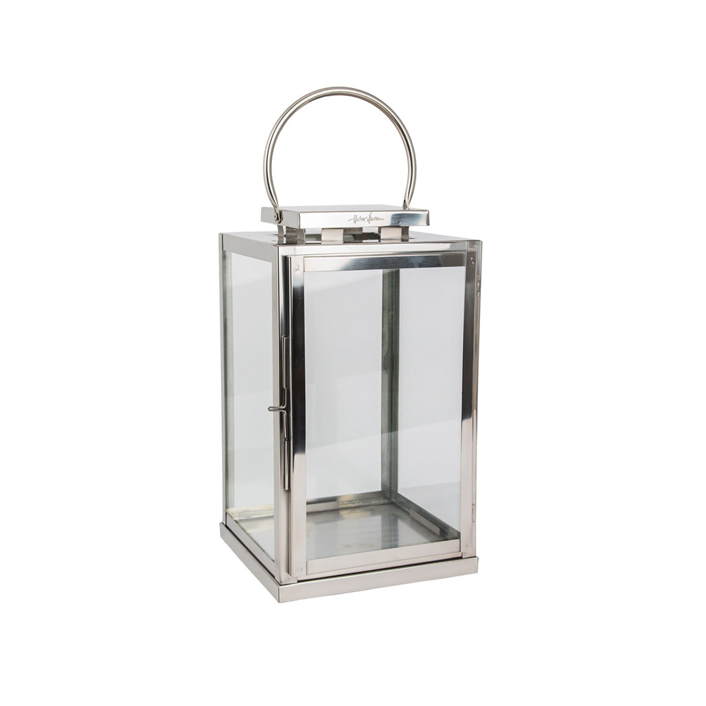 HALVOR BAKKE MARMI LANTERNE STÅL - SØLVFARGET - H36 CM