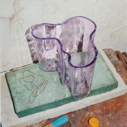 AALTO VASE 160 MM - AMETHYST