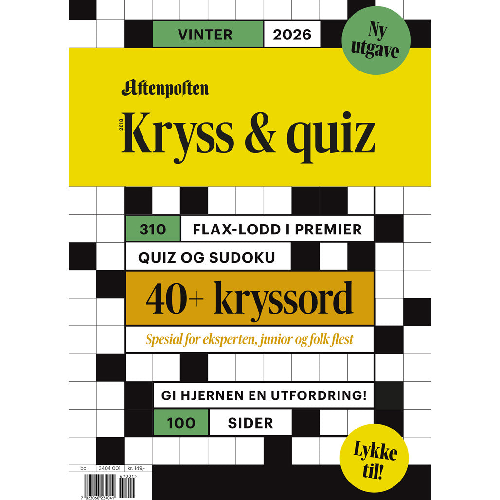 AFTENPOSTEN KRYSS & QUIZ - NR. 1 2026