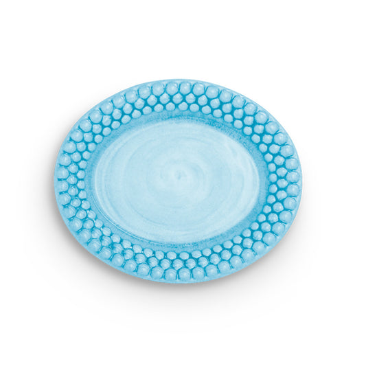 BUBBLES OVAL TALLERKEN 20 CM - TURKIS